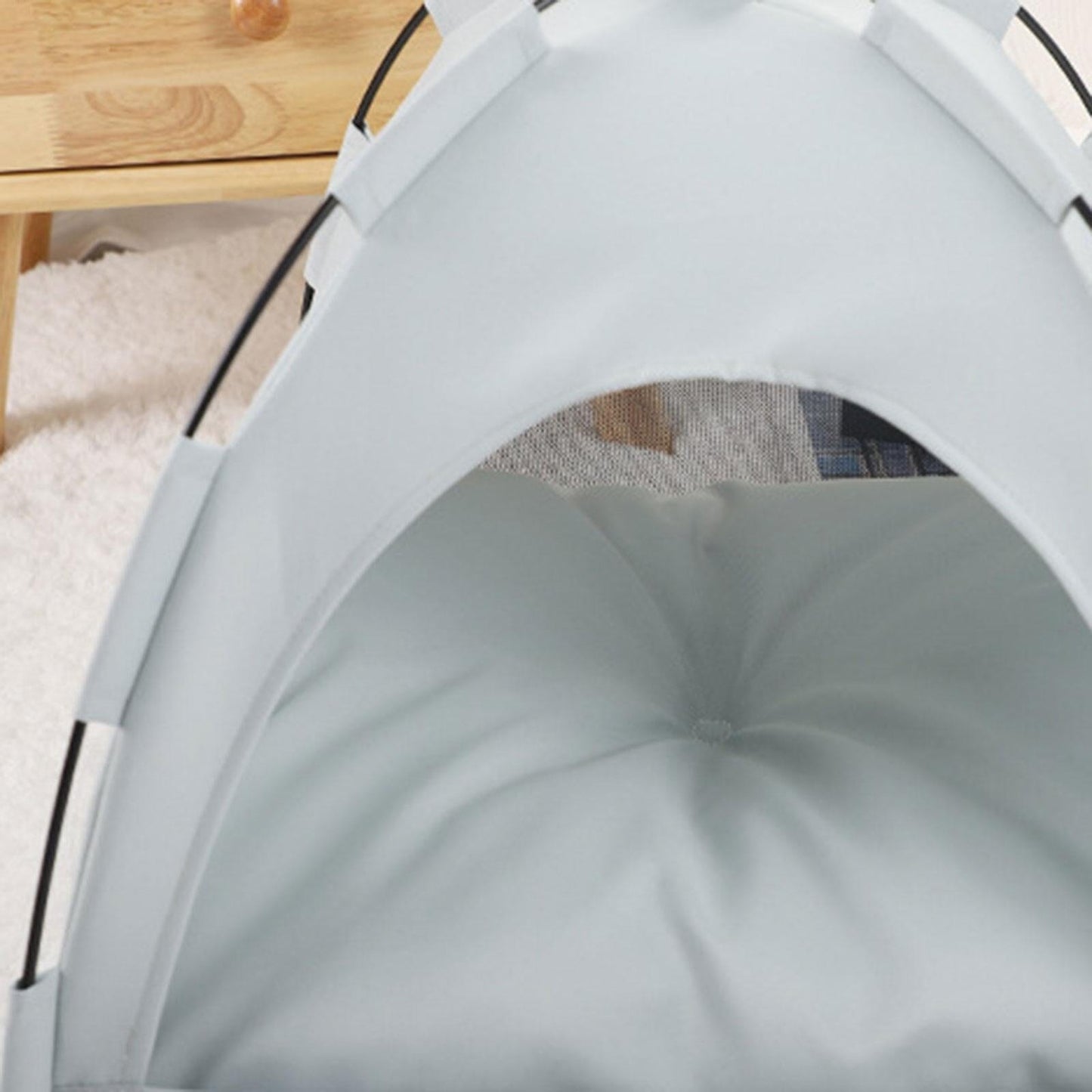 Tente Chat - CatTentBed™ - Gris Cyan - Empire Du Chat