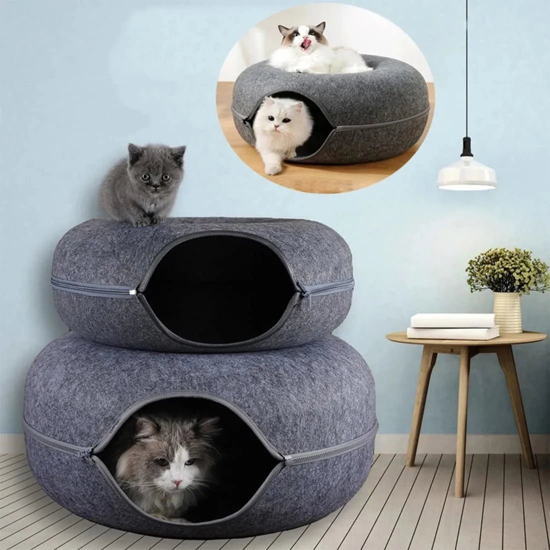 Lit pour Chat - ChatCondo™ - Gris Foncé - Empire Du Chat