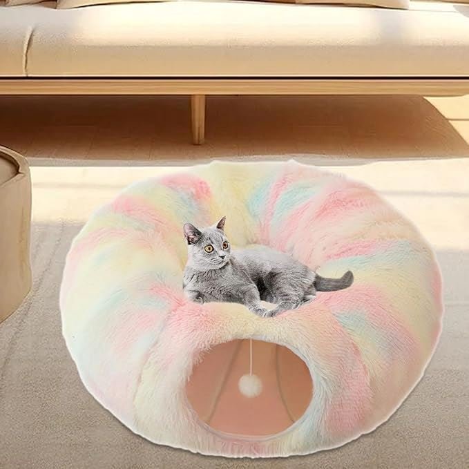 Lit pour Chat - CatLitTunnel™ - Multicolore - Empire Du Chat