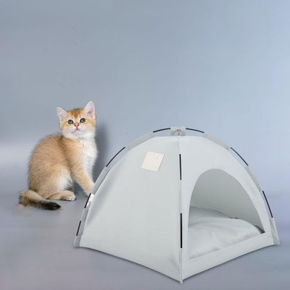Tente Chat - CatTentBed™ - Gris Cyan - Empire Du Chat