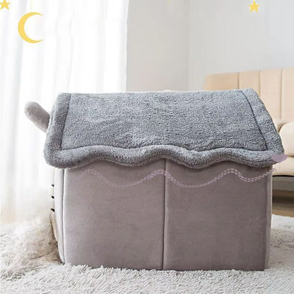 Maison Chat - PetCocon™ - Gris - Empire Du Chat