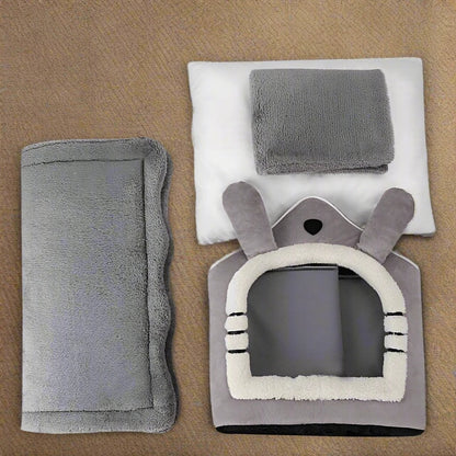 Maison Chat - PetCocon™ - Gris - Empire Du Chat