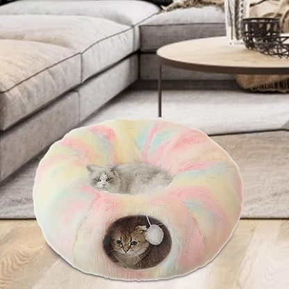 Lit pour Chat - CatLitTunnel™ - Multicolore - Empire Du Chat